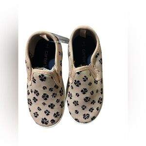 Carter's Tan Floral Kids Sneakers